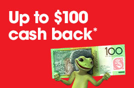 Up to $100 cash back*