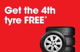 Get the 4th tyre FREE*